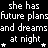 A black background displays white and pink text in a repeating pattern with small star symbols scattered throughout.