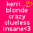 Pixelated text on bright pink background with one frame showing yellow heart symbol above 'kerri...' and another without it.