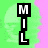 A vertical pixelated animation of the word 'MILLION' with a heart symbol, displayed against green and pink backgrounds.