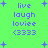 Green background with blue text and plus symbols; text reads live laugh loviee (333) in two vertical with slight variations in spacing and symbol placement