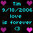 Pixelated text and heart symbols repeat across a black background with cyan and purple hues.