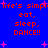 Blue background with red pixelated text repeating 'life's simple eat, sleep, DANCE!!' and pink star shapes scattered throughout.