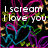 Pixelated text and colorful heart shapes on a black background with pink, blue, green, yellow, and purple lines.