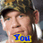 A pixelated image of a person wearing camouflage clothing with text and symbols changing across frames.