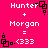Pixelated text and symbols on a bright pink background with white and black elements.
