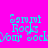 Pixelated cyan text 'Sammi Rocks Your Sock' on bright pink background with green rectangular overlays shifting position across frames.