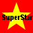 Four yellow stars on red background with "SuperStar" text below each star, arranged in two of two