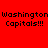 Four identical pixelated text arranged in a , each displaying 'Washington Capitals!!!' on solid background colors