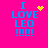 A bright pink background displays blue text reading "I LOVE LEO !!!!!" with yellow pixelated symbols changing across four views.