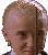 A split-screen image of a person with light brown hair, showing two distinct text overlays on the left side.