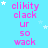 A static image with a light blue background featuring repeated pink text and white stars, partially obscured by a gray rectangle.