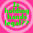 Four identical pixelated green text on a pink background with concentric circles, each reading "Is holding hands legal??"