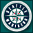 Four pixelated Seattle Mariners-themed icons arranged in a , featuring the team logo, mascot, and stylized 'S' on teal and dark blue backgrounds