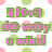 Pixelated text phrases in pink and green on a white background with scattered light green and pink polka dots.