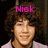 A four- shows a person with curly brown hair and a light purple shirt, with pink text above each reading Nick, is, Yummy, and a blank space