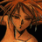 Pixelated anime-style character with orange hair and closed eyes, next to black background with white text reading 'Anime IM' and 'com'