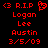 Red pixelated text and symbols on black background, two identical side-by-side layouts with 'R.I.P' and a heart symbol in top-left of left layout.