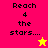 Four display 'Reach 4 the stars...' text with pixelated star symbols in different color schemes
