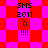 Pixelated icon with red and pink checkered background, displaying "SMS 2011" text above a smiley face and four exclamation marks.