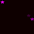 Dark background with scattered purple and magenta stars, some forming small clusters near the bottom left and center.