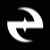 White stylized 'Z' symbols with star-like center on black background, varying in blur and orientation