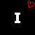 six colored squares with white letters and red heart symbols on a black background