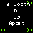 A 4-frame animated contact sheet showing a repeating text pattern with green decorative borders on black background, arranged in a 2x2 grid layout.