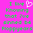 Pixelated green text on bright pink background with white heart symbol replacing 'love' in phrase.