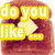 Pixelated toast with butter and yellow text reading 'do you like ...' on the left, transitioning to 'TOAST' on the right.