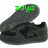 Pixelated dark gray object with green text 'ZOYO' overlaid on top, set against a white background.