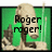 Pixelated static image shows a character with light brown hair and a green background, overlaid with bold black text reading "Roger roger!".