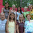 A pixelated group photo of multiple people on a red background with blue text labels, including 'aub', 'bsquared', 'inny', '&sarah' on the left and 'eka', 'cac', 'yan', 'jewel', 'ney-ney', 'pokagon', 'cabin', '<333333' on the right.