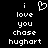 Pixelated white text on black background with a heart symbol replacing the 'o' in 'love', arranged in vertical lines.