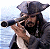 A pixelated buddy icon featuring a pirate character with a tricorn hat and telescope on the left, next to green text reading "Original Icons .com" on a dark green background.