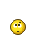 Yellow circular emoji with multiple expressions and poses on gray background, including neutral face, crossed eyes, raised arms, and head-scratching gestures.