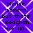 Static image with purple background and white diamond pattern displaying repeated text "blonde moment, but thats meaghan for ya..." in black pixelated font.