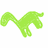 Four pixelated dinosaur icons in green, yellow, pink, and teal arranged in a on white background