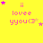 Yellow background with pink text 'i lovee yyou<3' and scattered pink and yellow stars in a of nine positions