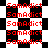 Red text 'SamAddict' repeated over black-and-white checkered patterns in two distinct layouts, one with uniform squares and the other with irregularly shaped