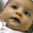 A 2x2 contact sheet of a four-frame animation showing two children's faces and text, with the bottom-left frame displaying blue "jersey girl" text on white background.