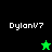 Four display 'DylanV7' text with a green star and black star icon on alternating backgrounds