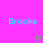 Two identical pixelated text labels 'Brooke' in cyan on a bright pink background, each paired with a green pixelated heart below.