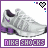 identical pixelated sneakers with purple accents, each labeled 'NIKE SHOCKS' in blocky text below
