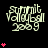 Animated icon displays "Summit Volleyball 2009" text with varying numbers of pink hearts above it on a black background.
