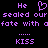 Pixelated purple text and heart symbol on black background, repeated in mirrored layout with partial word fragments.