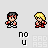Pixel art character sprites in multiple poses and attack animations with blue/purple energy effects, displayed on gray backgrounds.