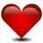 Five heart-shaped icons transition from deep red to orange across a , followed by yellow circular and smiling face emojis with varying eye expressions on gray background