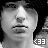 grayscale portrait images with a small emoticon icon in the bottom-right corner, showing subtle variations across frames