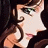 A 48x48 pixel animated buddy icon featuring a side-profile anime-style character with brown hair and green eyes, alongside text reading "Anime IM" and "COM" on a black background.