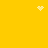 Yellow background with three white pixelated shapes: a heart, a starburst, and a scattered dot cluster.
